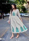Yamini By Wooglee Rayon With Thread Work Pocket Kurti
